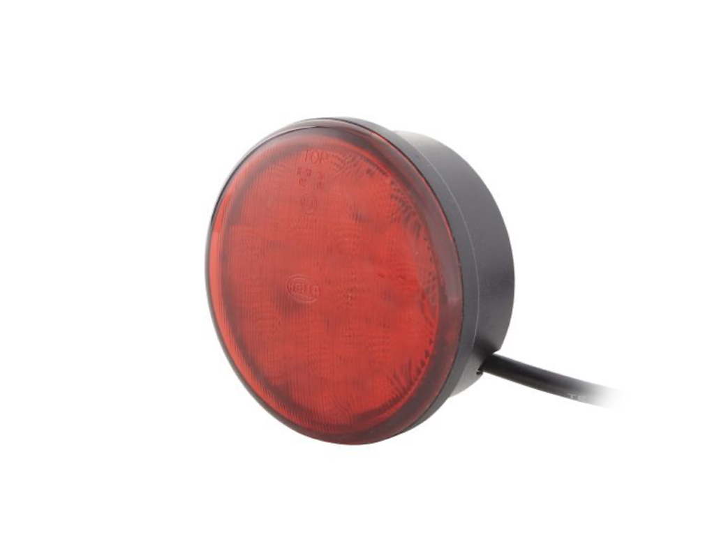 Svetilka stop/pozicija LED ø83mm rdeča 24V Hella