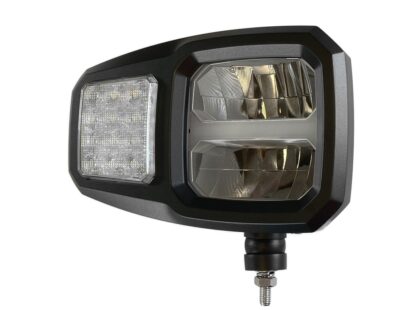Fanale anteriore LED con indicatore (vetro bianco) e posizione Dx